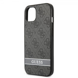 Guess iPhone 13 Deksel Printed Stripe Bottom Grå