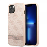 Guess iPhone 13 Deksel Printed Stripe Bottom Rosa