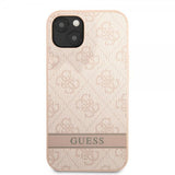 Guess iPhone 13 Deksel Printed Stripe Bottom Rosa