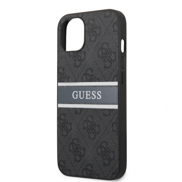 Guess iPhone 13 Deksel Printed Stripe Grå