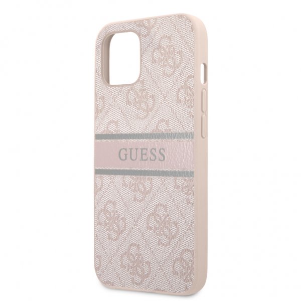 Guess iPhone 13 Deksel Printed Stripe Rosa