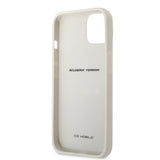 Ferrari iPhone 13 Deksel Real Carbon Metal Logo Sølv