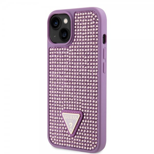 Guess iPhone 13 Deksel Rhinestone Lilla