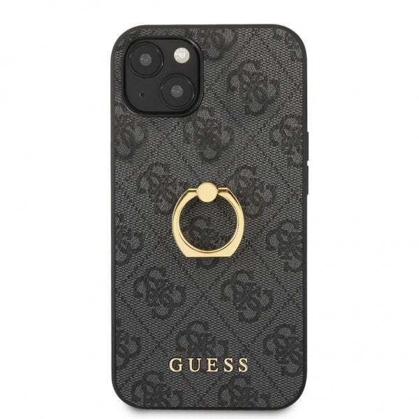 Guess iPhone 13 Deksel Ring Stand Grå