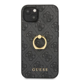 Guess iPhone 13 Deksel Ring Stand Grå