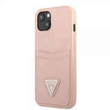 Guess iPhone 13 Deksel Saffiano Double Cardslot Rosa