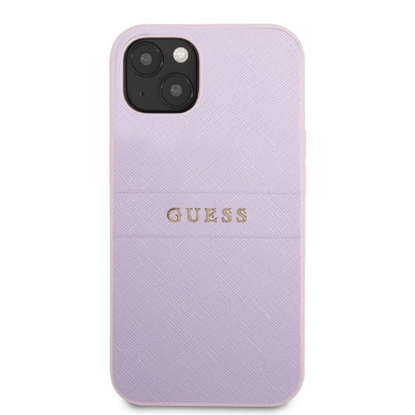 Guess iPhone 13 Deksel Saffiano Metal Logo Lilla