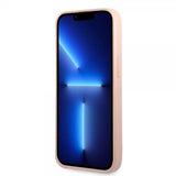 Guess iPhone 13 Deksel Saffiano Metal Triangle Rosa