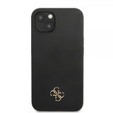 Guess iPhone 13 Deksel Silicone Metal Logo 4G Svart