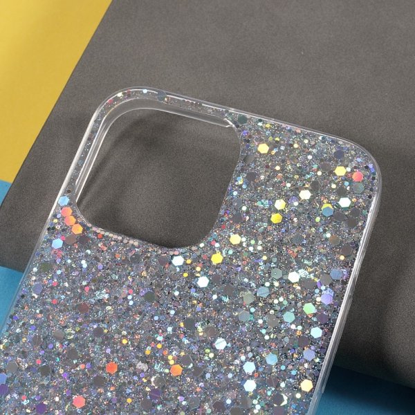 Nordic Covers iPhone 13 Deksel Sparkle Series Stardust Silver