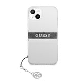 Guess iPhone 13 Deksel Stripe Charm Grå