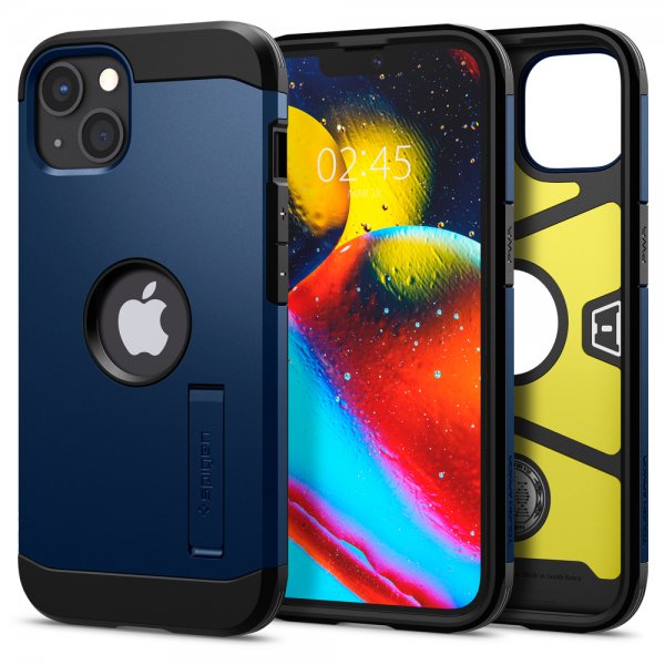 Spigen iPhone 13 Deksel Tough Armor Navy Blue