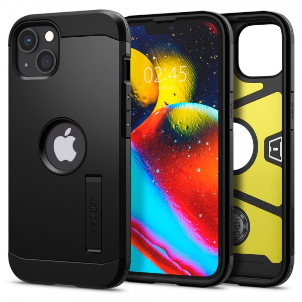 Spigen iPhone 13 Deksel Tough Armor Svart