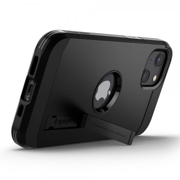 Spigen iPhone 13 Deksel Tough Armor Svart