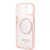 Guess iPhone 13 Deksel Translucent MagSafe Rosa
