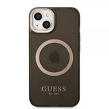 Guess iPhone 13 Deksel Translucent MagSafe Svart