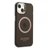 Guess iPhone 13 Deksel Translucent MagSafe Svart