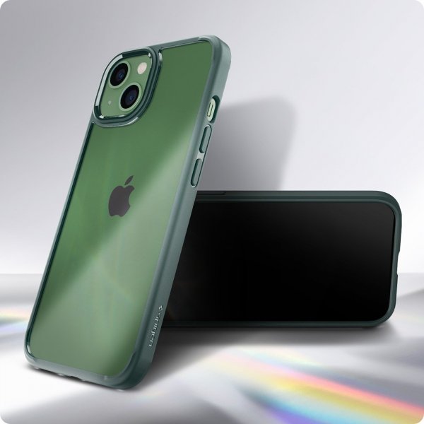 Spigen iPhone 13 Deksel Ultra Hybrid Midnight Green