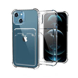 iPhone 13 Deksel Kortholder Støtsikker Transparent