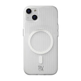 Rvelon iPhone 13/iPhone 14 Deksel Korrugerte MagSafe Hvit