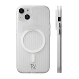 Rvelon iPhone 13/iPhone 14 Deksel Korrugerte MagSafe Hvit