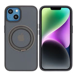 iPhone 13/iPhone 14 Deksel Roterbart Stativ Svart