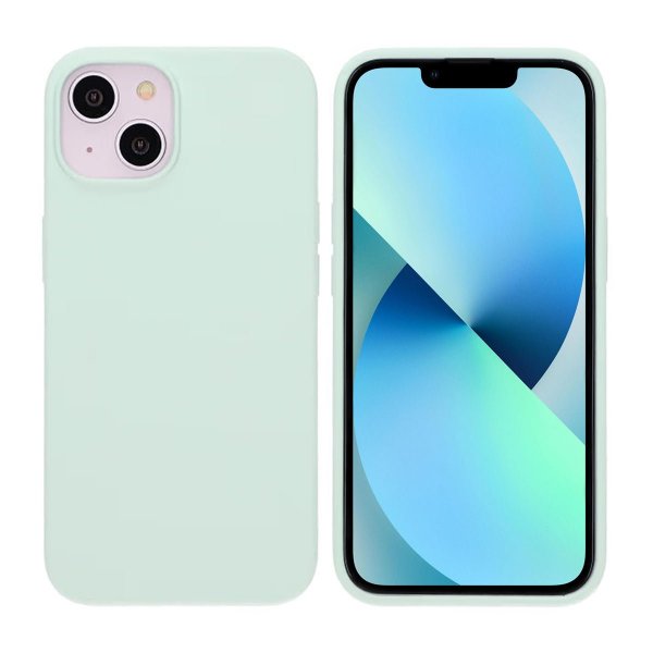 Rvelon iPhone 13/iPhone 14 Deksel Silikon Grønn