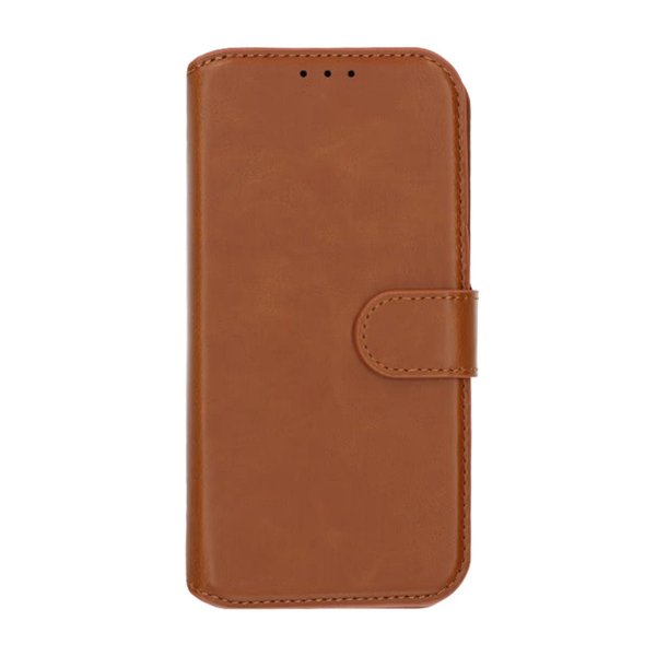 Rvelon iPhone 13/iPhone 14 Etui Detachable Wallet Case Brun