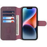 Rvelon iPhone 13/iPhone 14 Etui Detachable Wallet Case Lilla