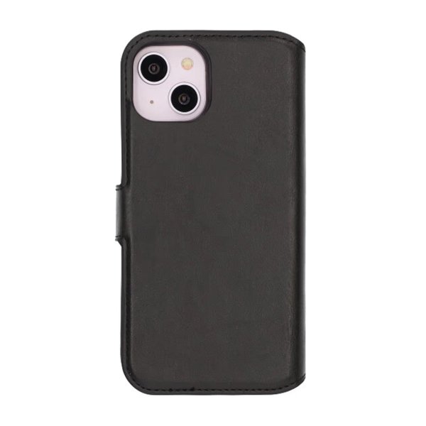 Rvelon iPhone 13/iPhone 14 Etui Detachable Wallet Case Svart