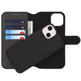 Rvelon iPhone 13/iPhone 14 Etui Detachable Wallet Case Svart