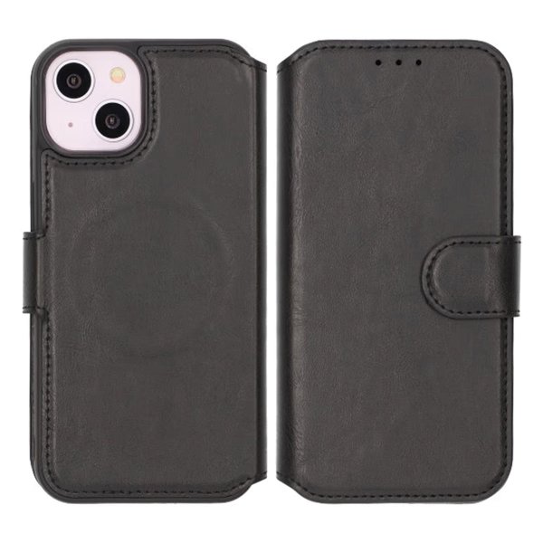 Rvelon iPhone 13/iPhone 14 Etui 4 Kortlomme MagSafe Svart