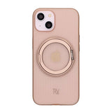 Rvelon iPhone 13/iPhone 14 Deksel Roterbart Stativ Brun