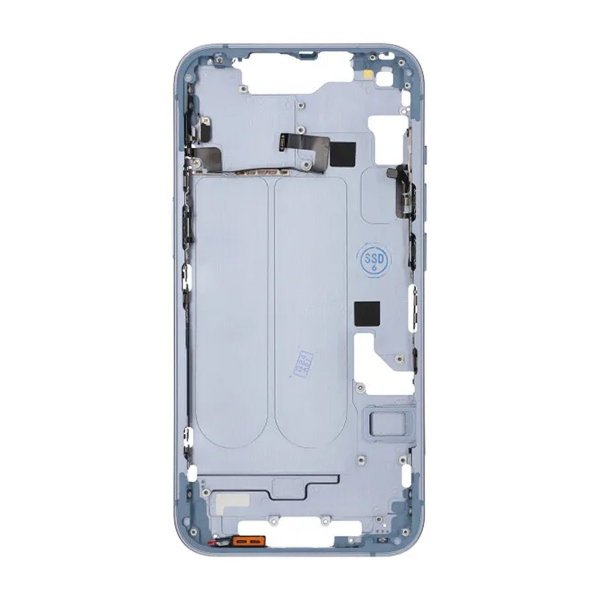 iPhone 14 bakside med komplett ramme OEM - blå