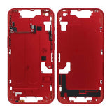 iPhone 14 bakside med komplett ramme OEM - rød