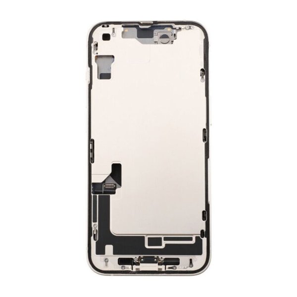 iPhone 14 Bakside med Komplett Ramme - Hvit