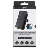 Gear iPhone 13/14 Etui 2-in-1 Detachable with 3 Card Slots Svart