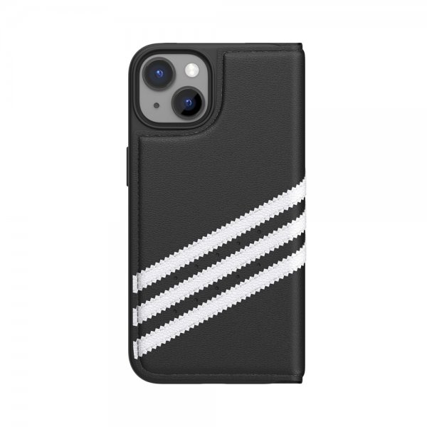 Adidas iPhone 14 Etui 3 Stripes Booklet Case Svart Hvit