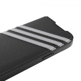 Adidas iPhone 14 Etui 3 Stripes Booklet Case Svart Hvit