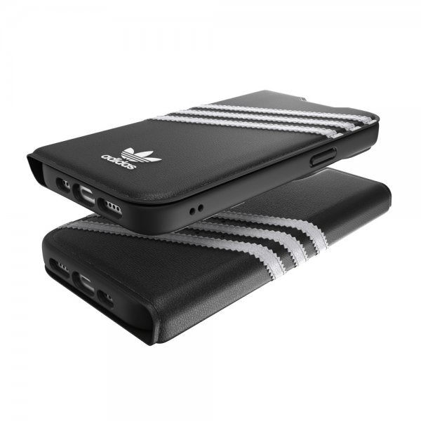 Adidas iPhone 14 Etui 3 Stripes Booklet Case Svart Hvit