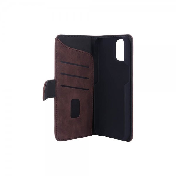 Gear iPhone 13/14/15 Etui med Kortlomme Brun