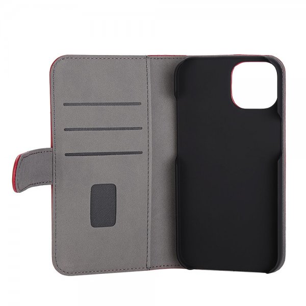 Gear iPhone 13/iPhone 14 Etui med Kortlomme Rød