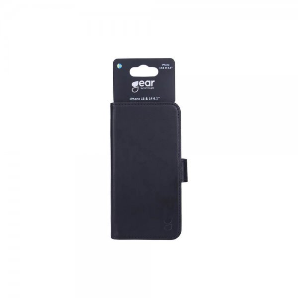 Gear iPhone 13/14/15 Etui med Kortlomme Svart