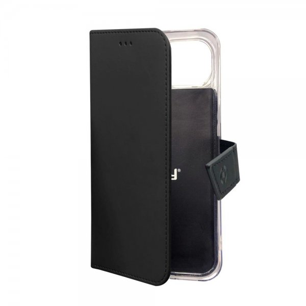 Celly iPhone 14 Etui Wally Wallet Case Svart