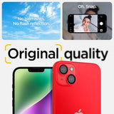 Spigen iPhone 14/iPhone 14 Plus Kamerabeskytter GLAS.tR EZ Fit Optik Pro Röd 2-pakning