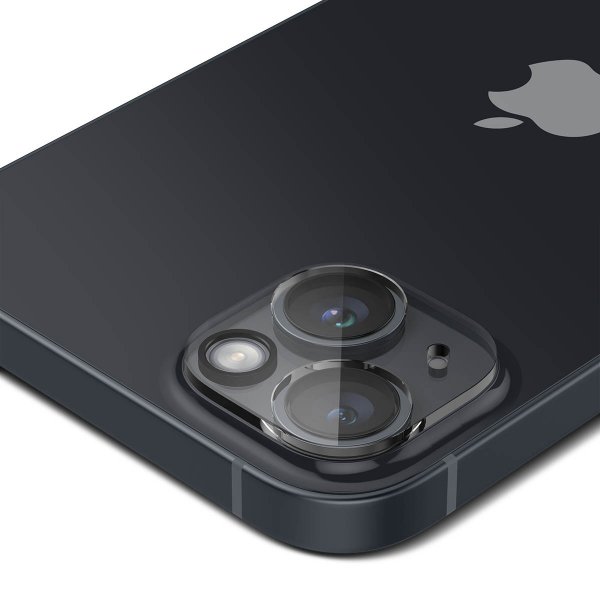 Spigen iPhone 14/iPhone 14 Plus Kamerabeskytter Glas.tR Optik 2-pakning Crystal Clear