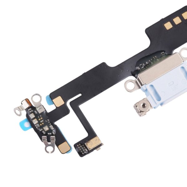 iPhone 14 Ladekontakt med Flexkabel Original - Blå