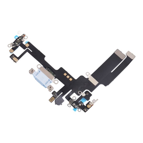 iPhone 14 Ladekontakt med Flexkabel Original - Blå