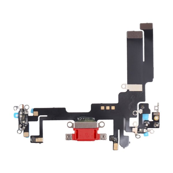 iPhone 14 Ladekontakt med flexkabel Original - Rød