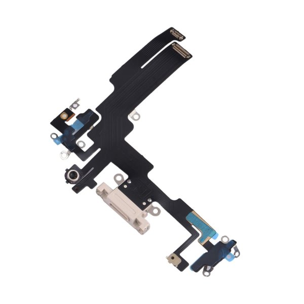 iPhone 14 ladekontakt med flexkabel original - hvit